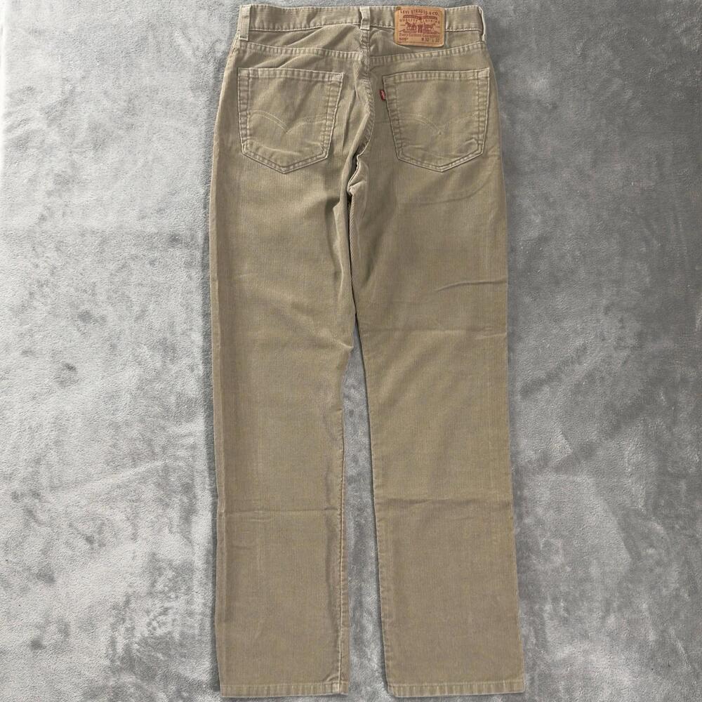 Vintage Levi’s Pants Men 32x32  505 Regular‎ Fit Corduroy Beige Chino Cotton Y2K